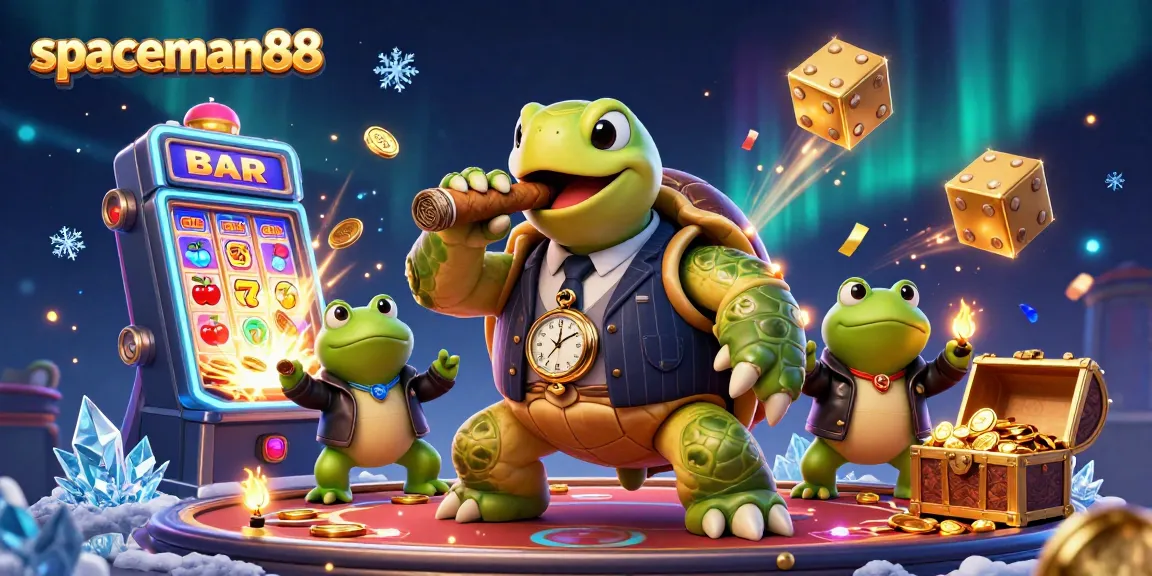 Experience the excitement of spaceman88 with vibrant casino characters and a jackpot explosion!