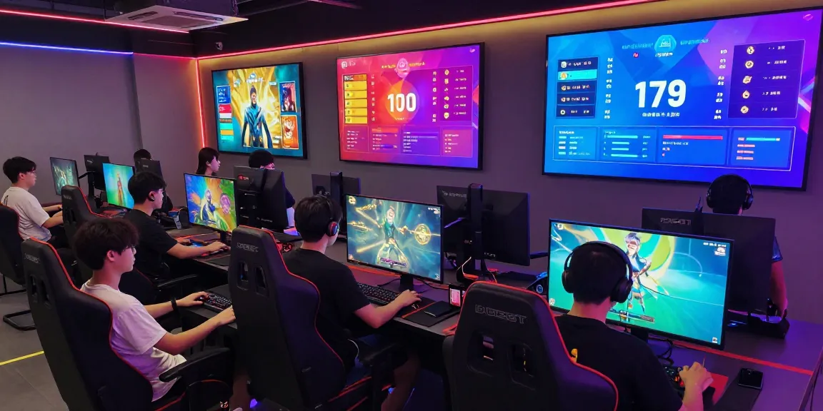 Players enjoying the debet online gaming experience in a vibrant setting.